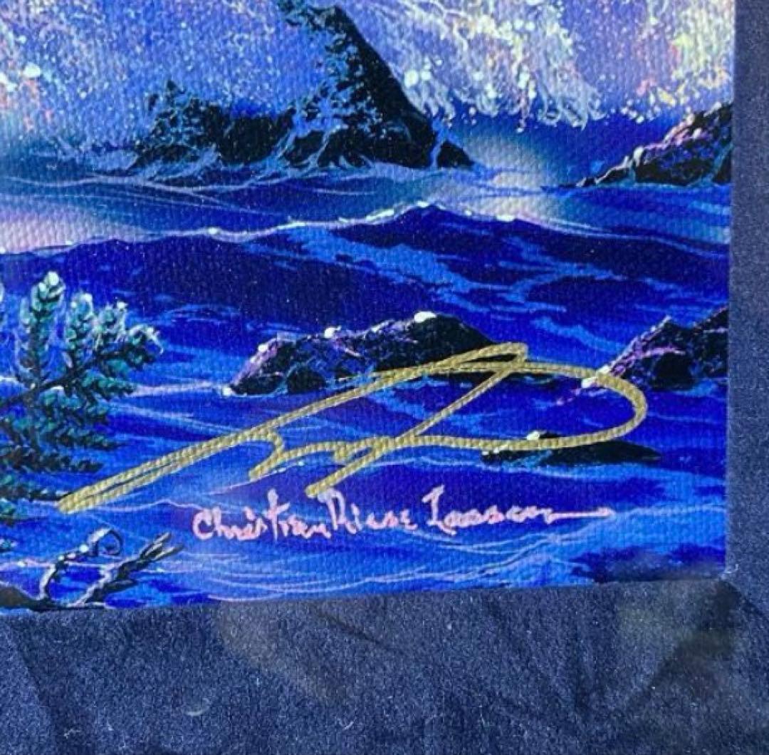 美品】ラッセン 版画 『ムーンリットセレニティ』キャンバース・エー