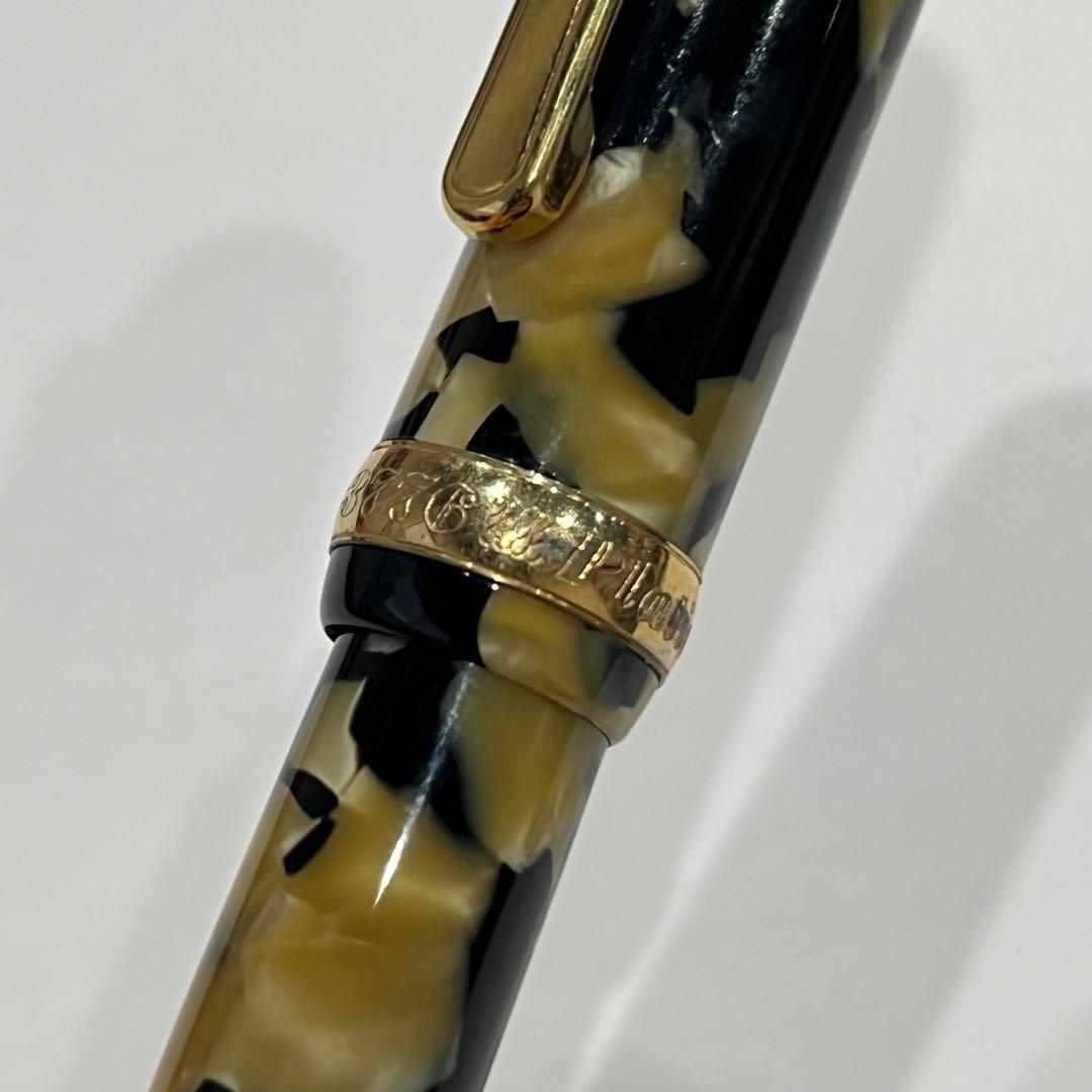 レア品！プラチナ #3776 センチュリー ペン先750 k18マーブル 万年筆