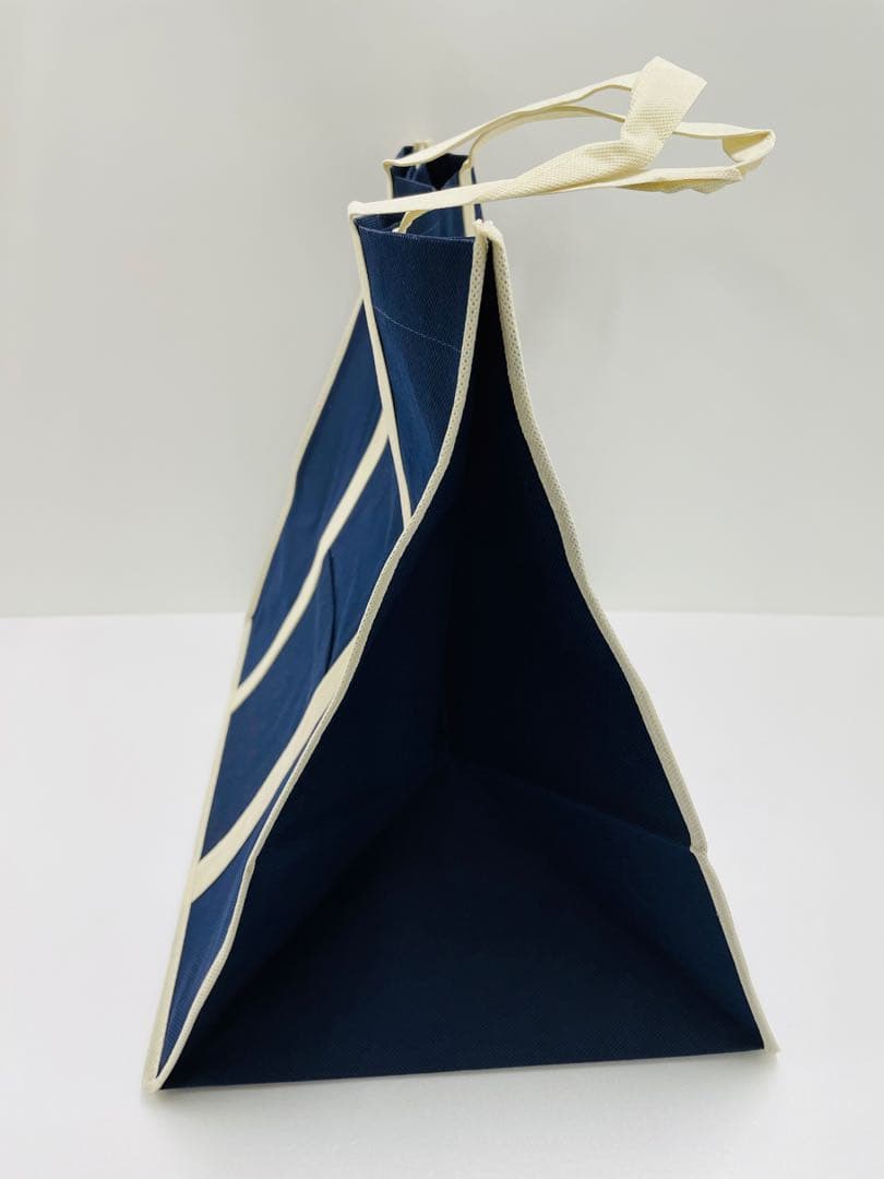 ギフトバッグ100枚 不織布バッグ 引き出物手提げ袋 エコバッグ 紺色