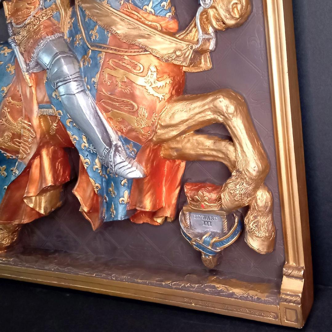 エドワード3世 レリーフ壁掛け彫刻 チョークウェア マーカス