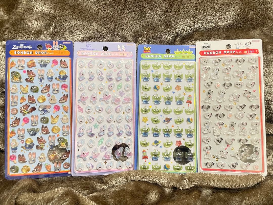 ディズニー ボンボンドロップシールミニ 7枚セット