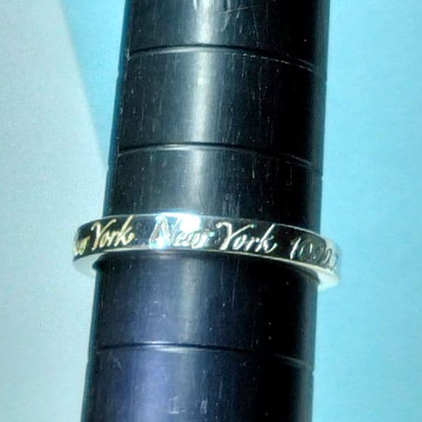 ティファニーノーツナローリング 13号　新品仕上げ　ほぼ無傷未使用に近い