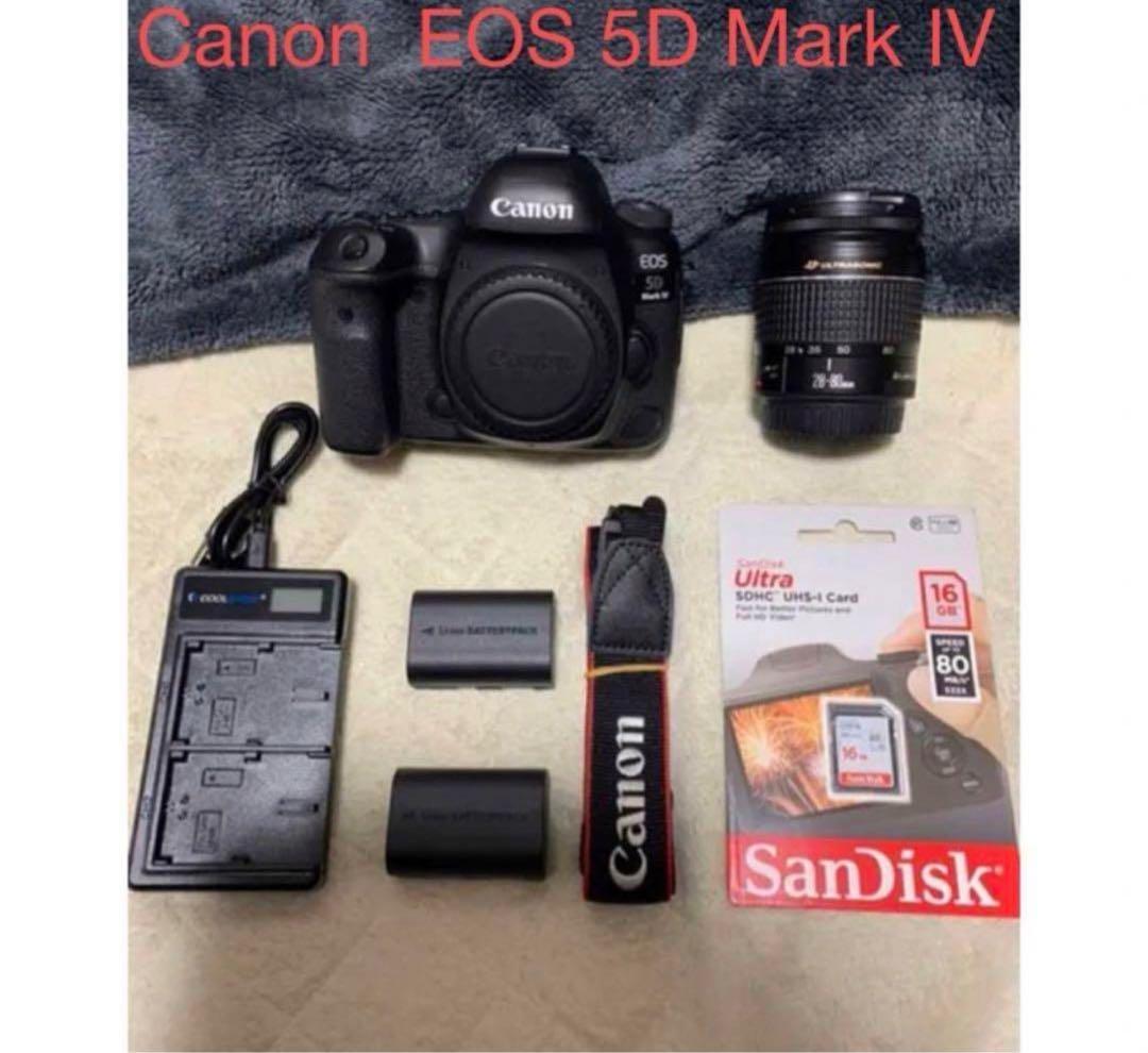 デジタル一眼レフカメラ/canon eos 5d mark iv標準レンズセット EOS 5D Mark IV デジタル一眼レフカメラ EF24-105L IS II USM レンズ