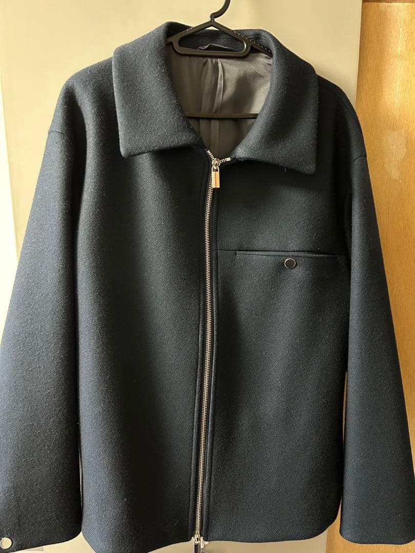 PUBLIC TOKYO Super140s メルトンショートジップブルゾン