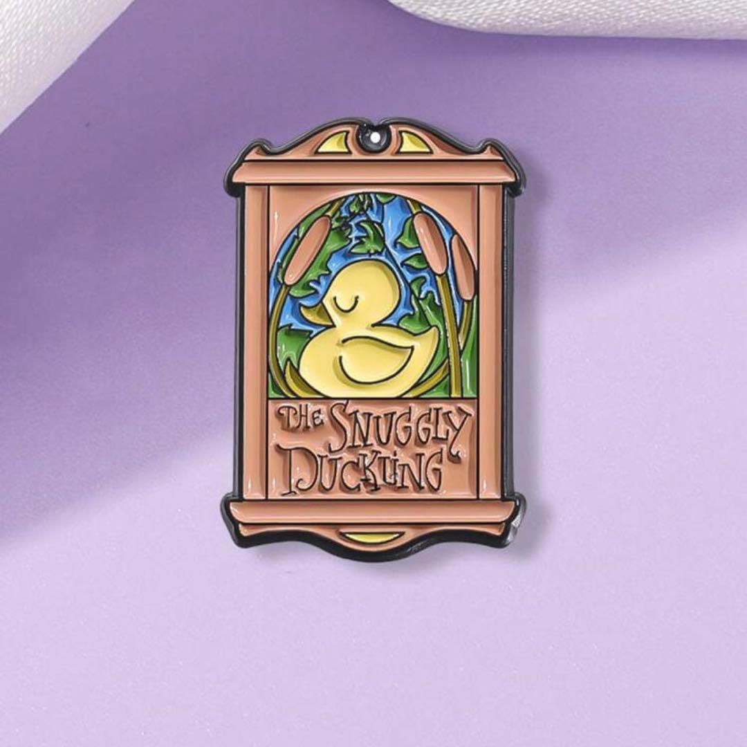 ディズニー ラプンツェル パスカル アヒルの子 ピンバッジ 2点セット