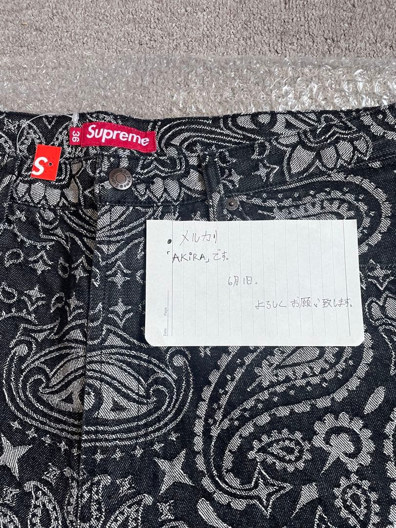 Bandana Jacquard Baggy Jean サイズ36