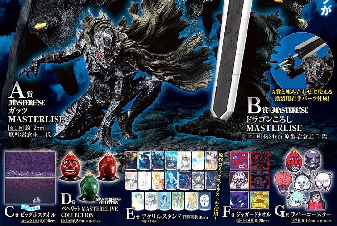 ベルセルク くじ】一番くじ ベルセルク C賞 フェムト ラストワン 髑髏