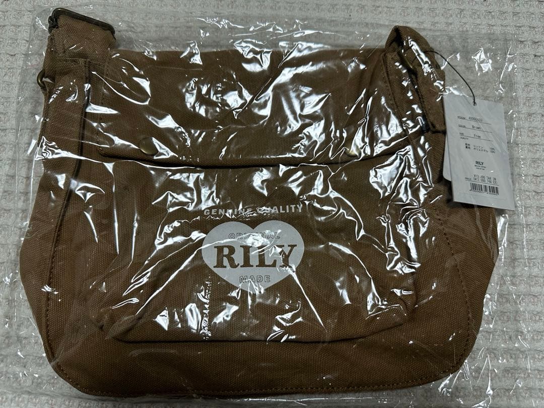 RILY Heart Logo Game Bag ブラウン