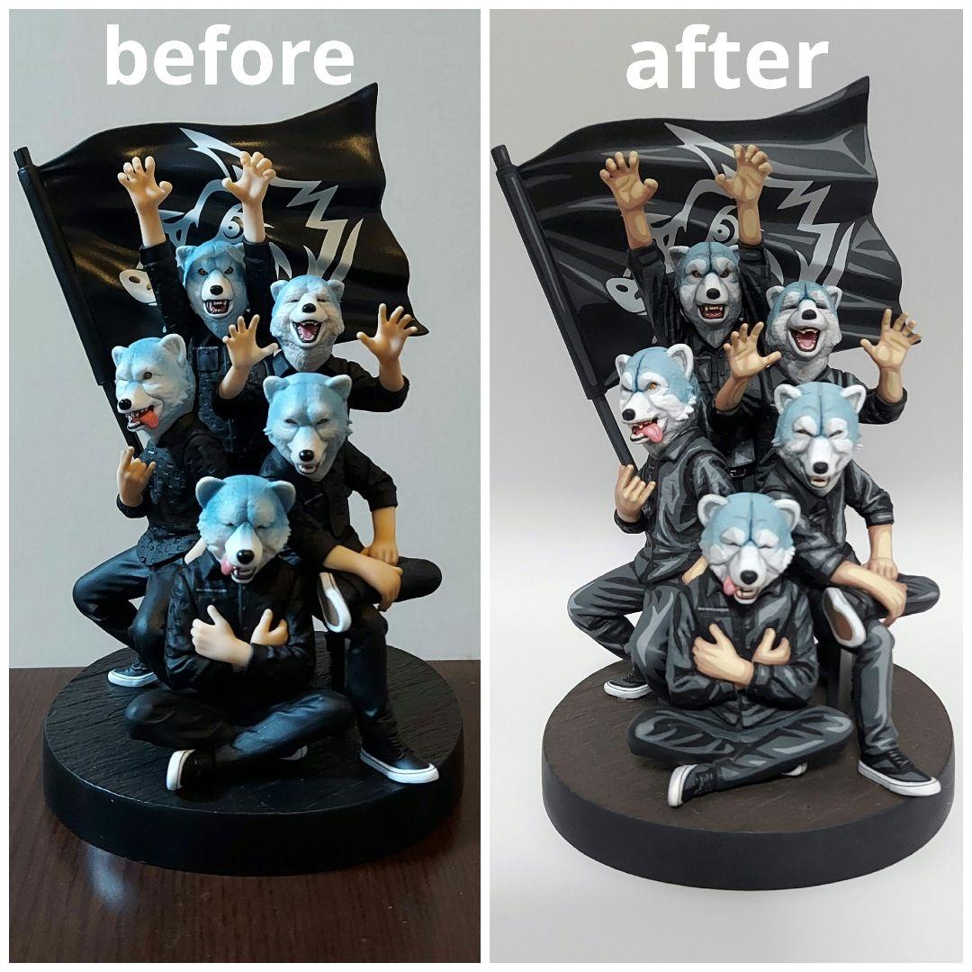 一番くじ マンウィズ A賞 フィギュア 二次元彩色 リペイント 箱付き