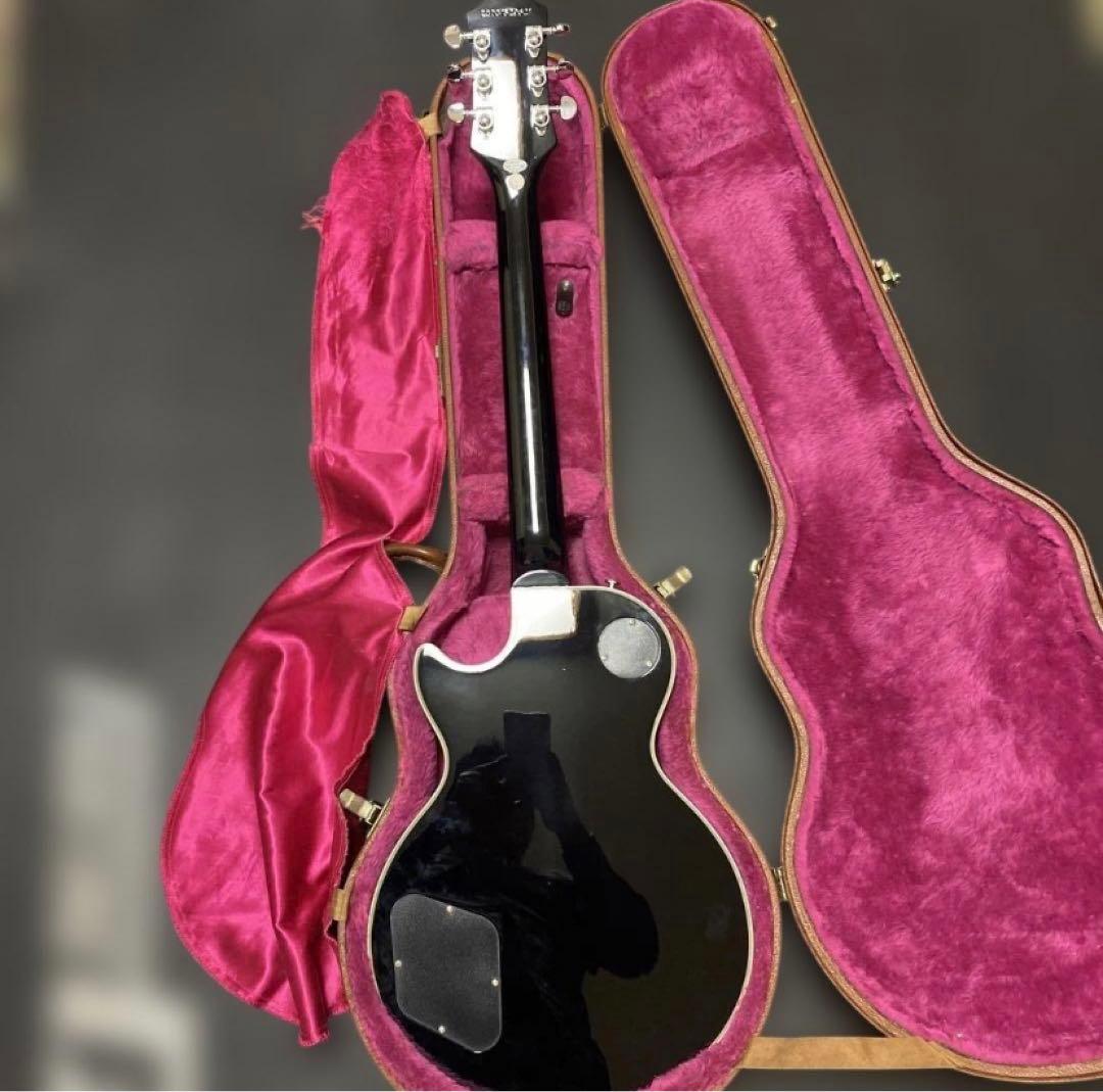 Epiphone ブラック エレキギター ブックヘッド