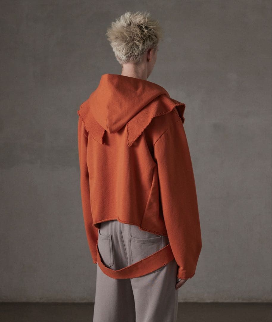 【GRANCY】ヘビーウェイト レイヤーデザイン フルジップフーディ