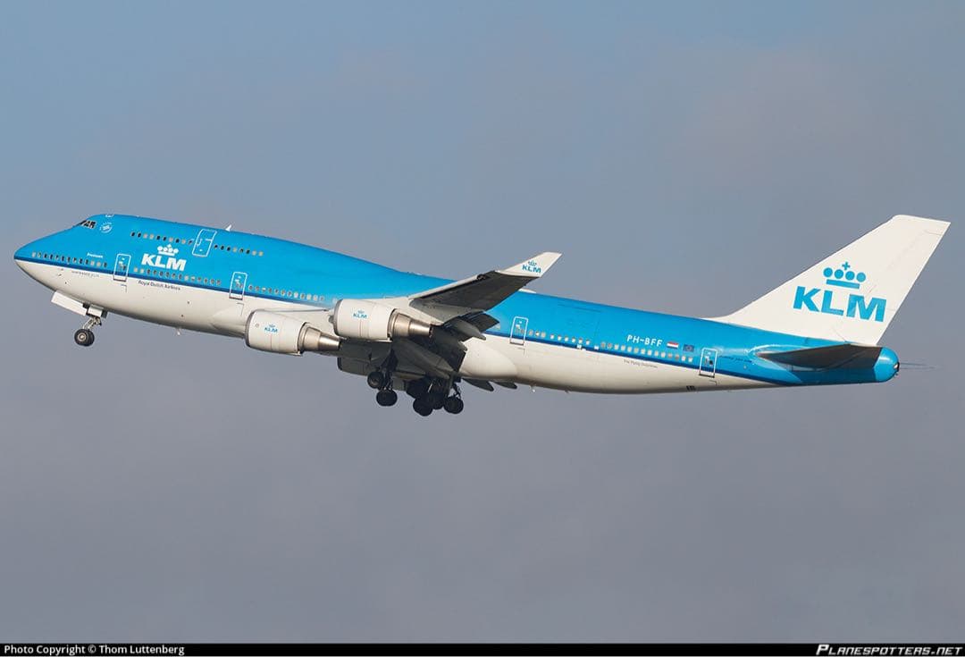 KLM Aviationtag B747-400M PH-BFF 塗装面完璧