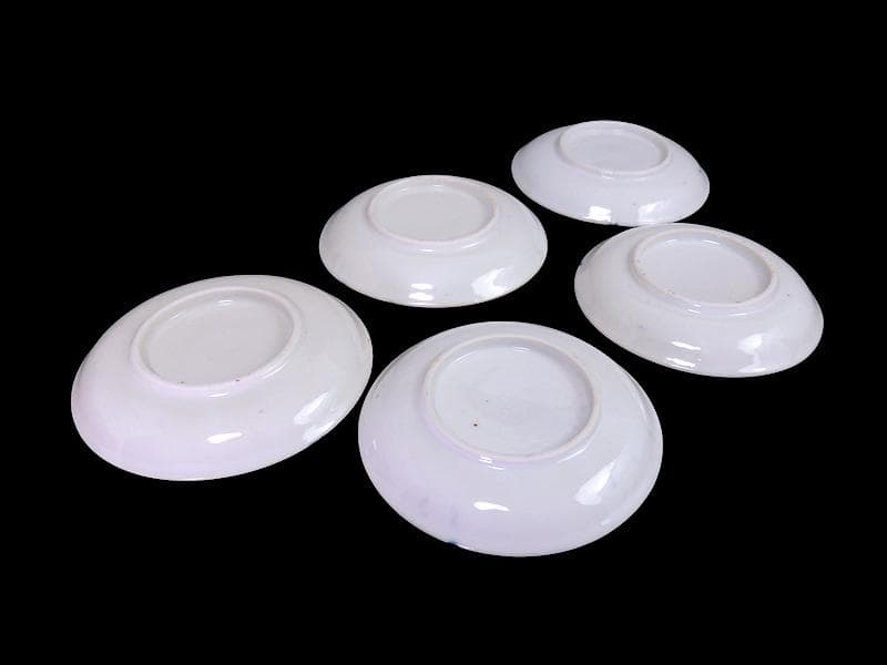 古伊万里　金襴手　花鳥紋に鳳凰の図　４寸皿　５枚　D047AS-DBu