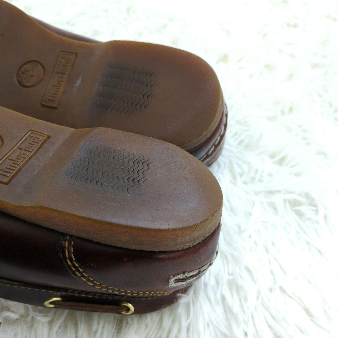 ティンバーランド　デッキシューズ　モカシン　25.5cm　レザー　モカブラウン