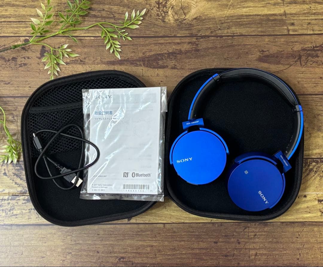SONY MDR-XB650BT ワイヤレスヘッドホン 青 SONY ワイヤレスヘッドホン 青