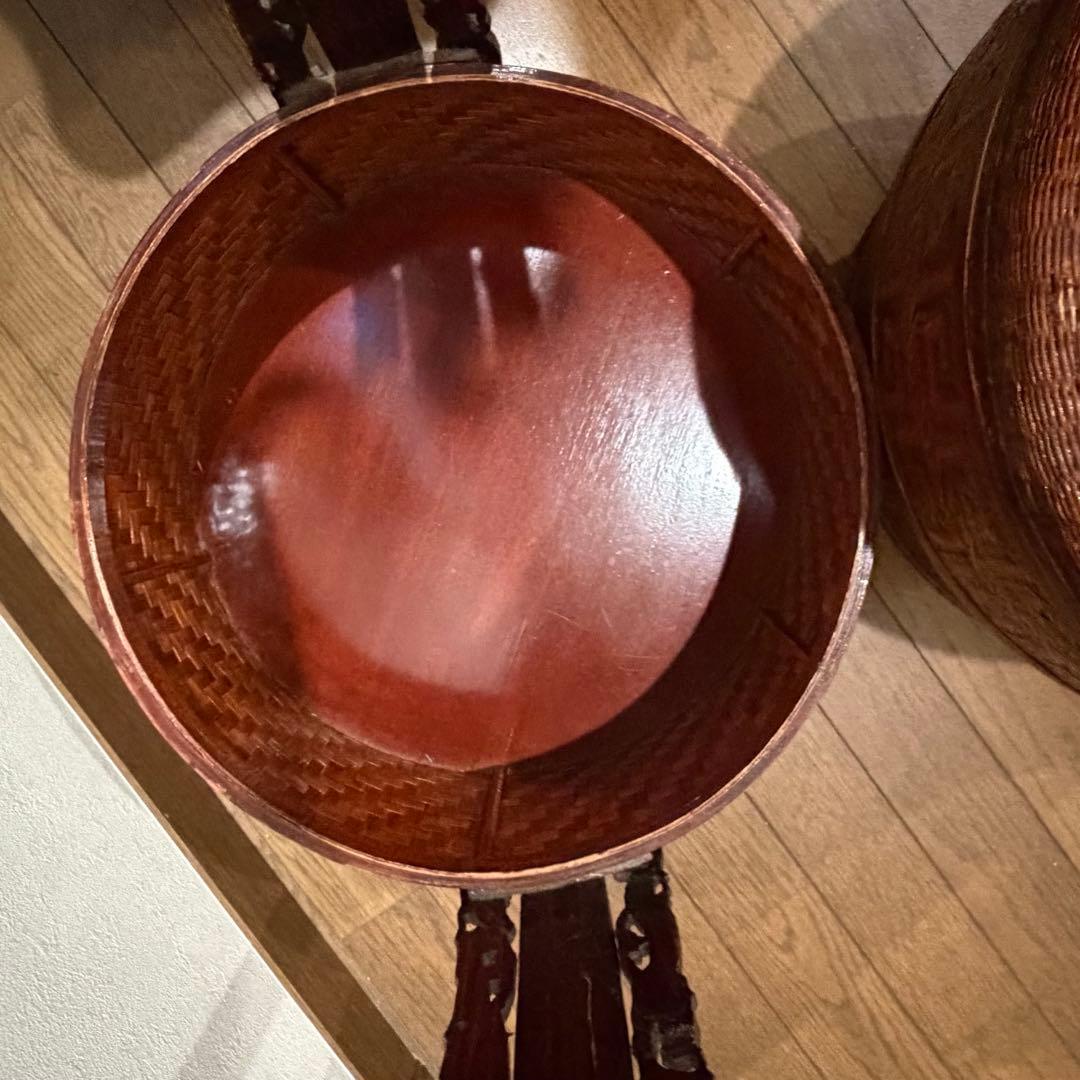 アンティーク】中国 20世紀 ラタン ウェディングボックス