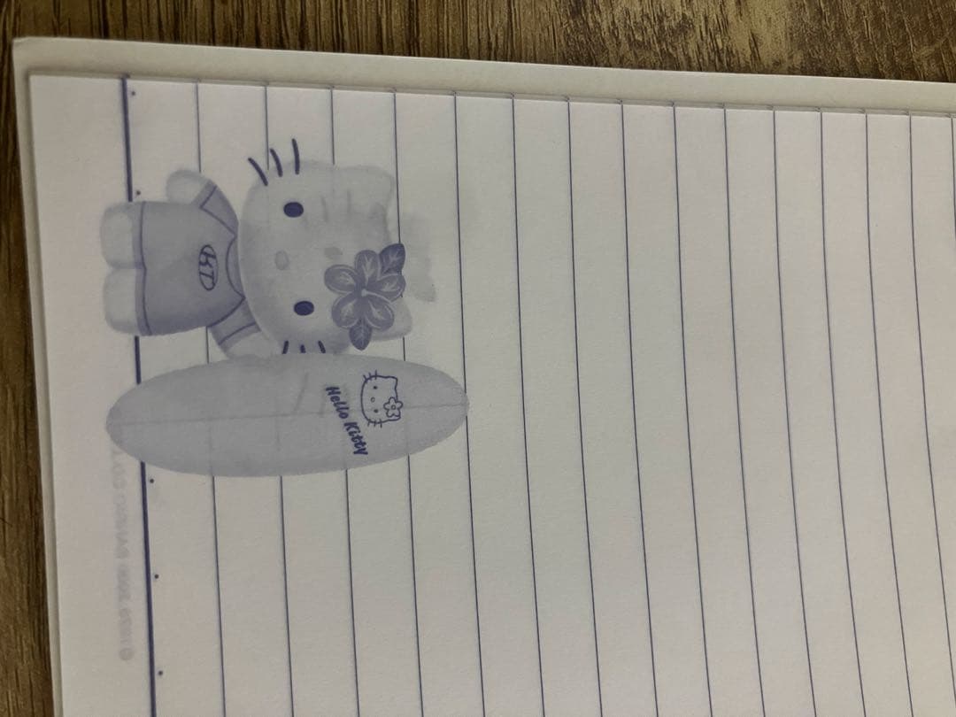 2000年サンリオ ハローキティ サーフィンキティノート 日焼けキティ