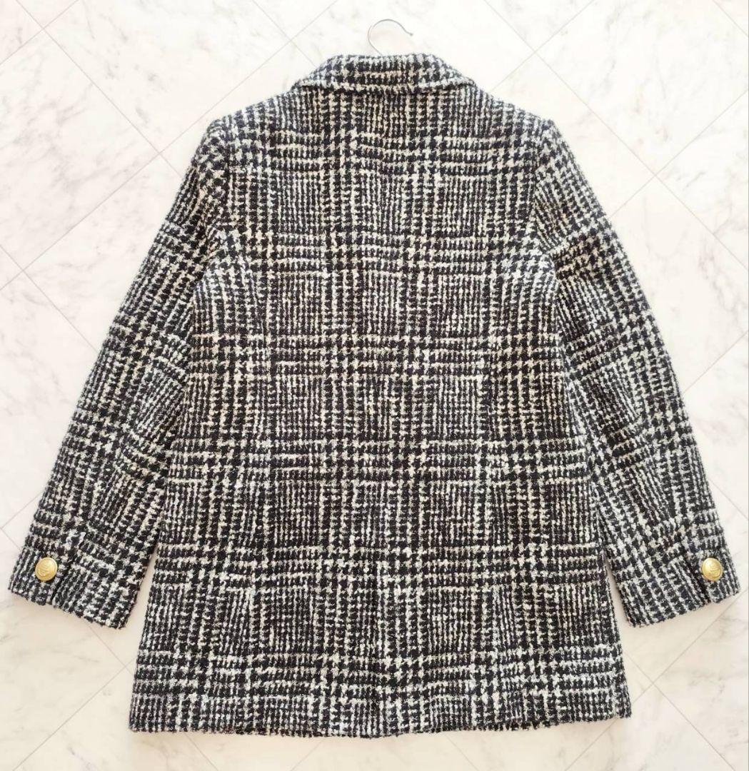 Diagram ラメ ループ ツイード 金ボタン コート ジャケット