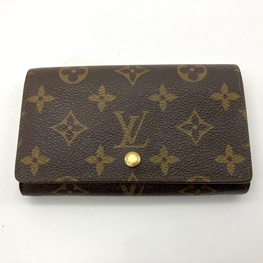 正規品 ルイヴィトン 二つ折り財布 トレゾール モノグラム L字