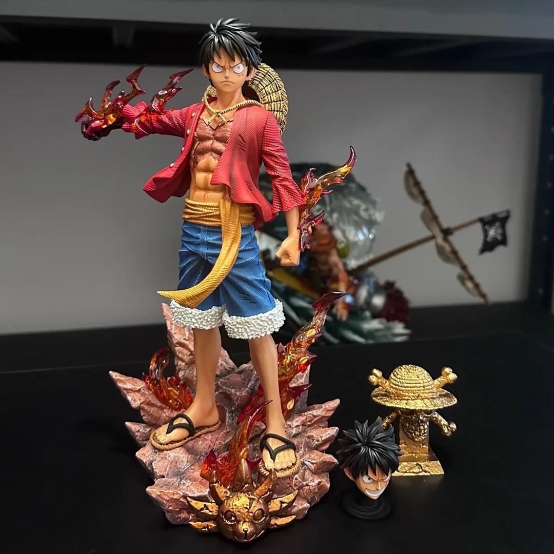 翌日発送XZルフィ和の国発光可ワンピースフィギュアガレージキット