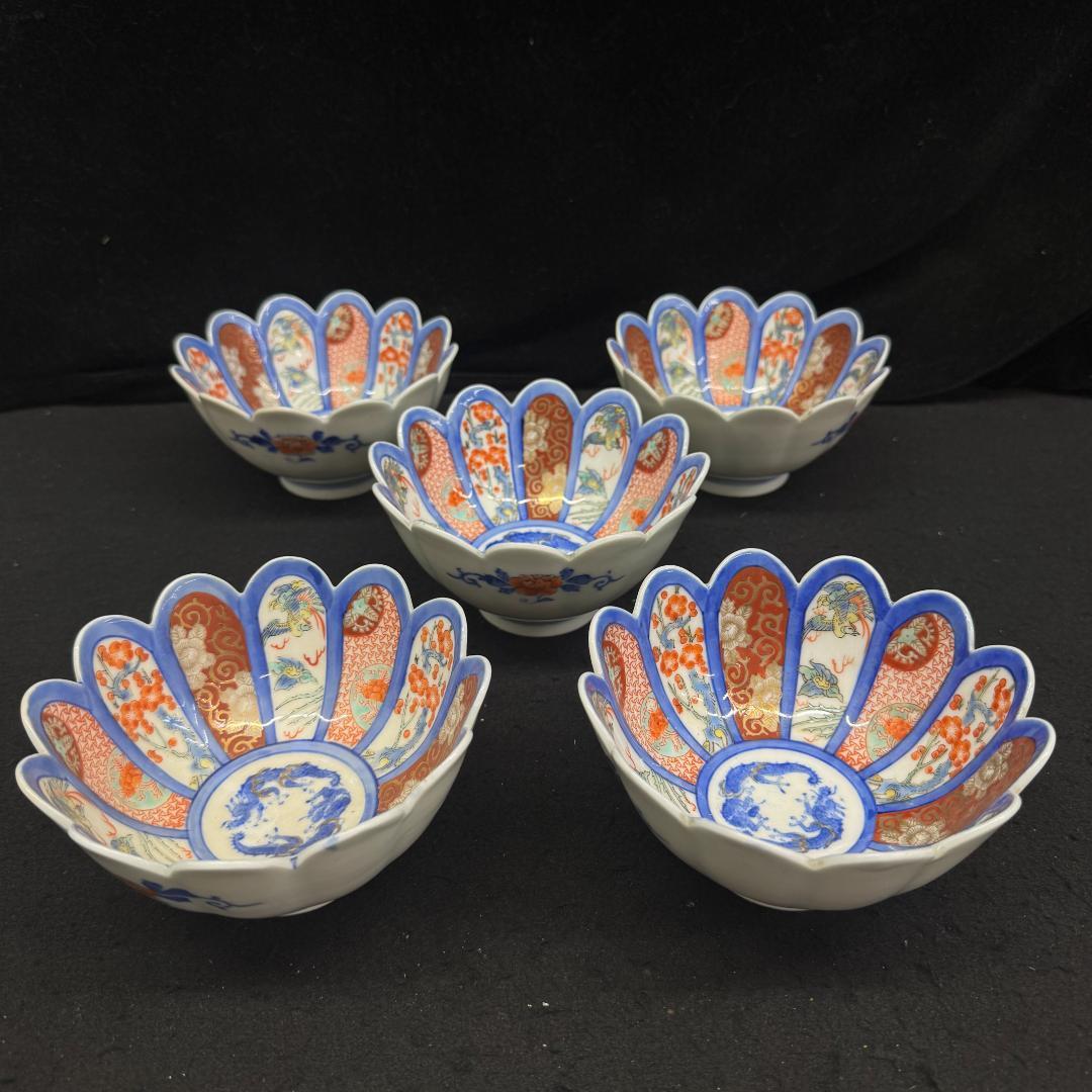 明治の有田焼 年木庵江上製 色絵12弁の菊形輪花向付 骨董 - メルカリ