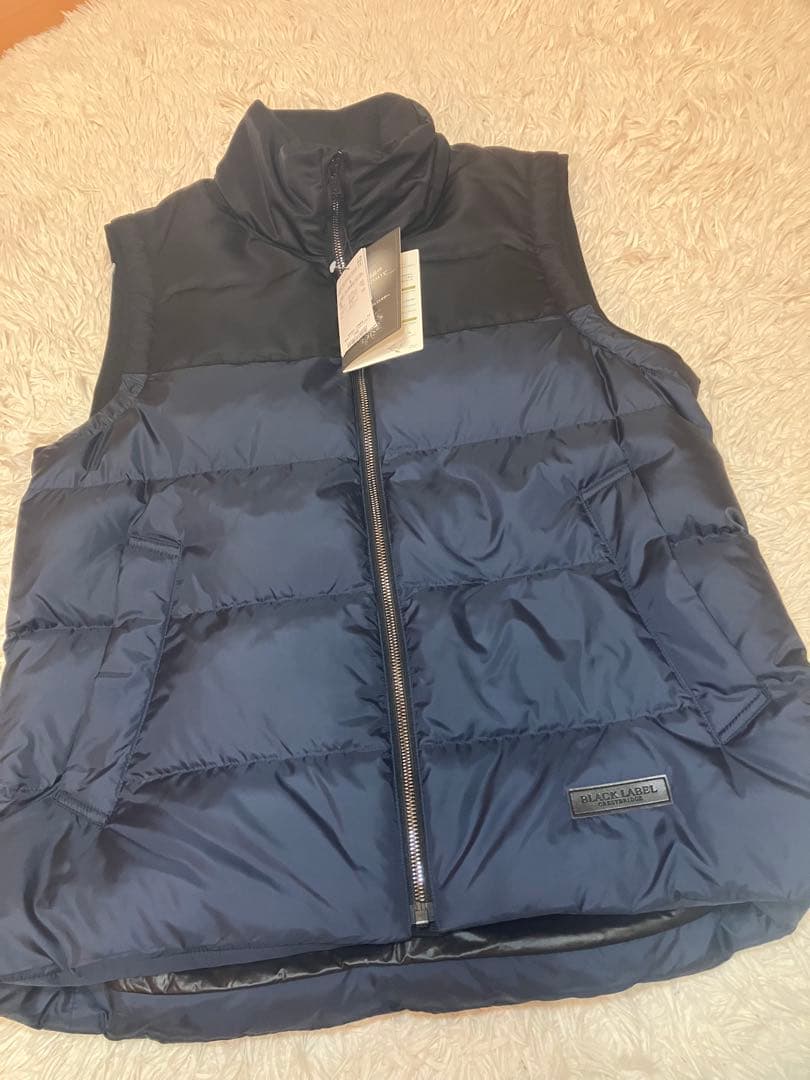 新品BLACK LABEL CRESTBRIGE ネイビー ダウンベスト Ｌ