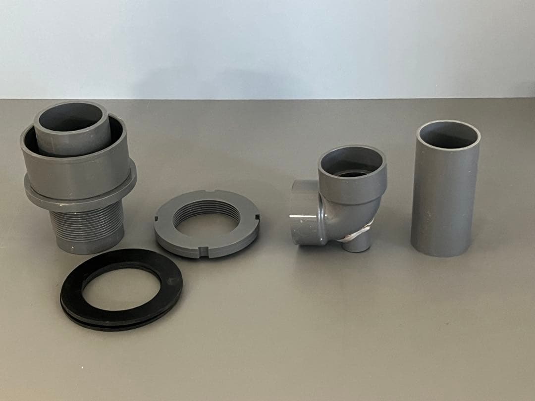 オーバーフロー水槽H450用 三重管セット 40A バルソケ仕様 - メルカリ