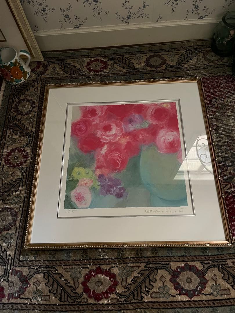 大きめ 版画 ジニー・キム 限定ジクレー サイン、ED.証明書 額装 代表作