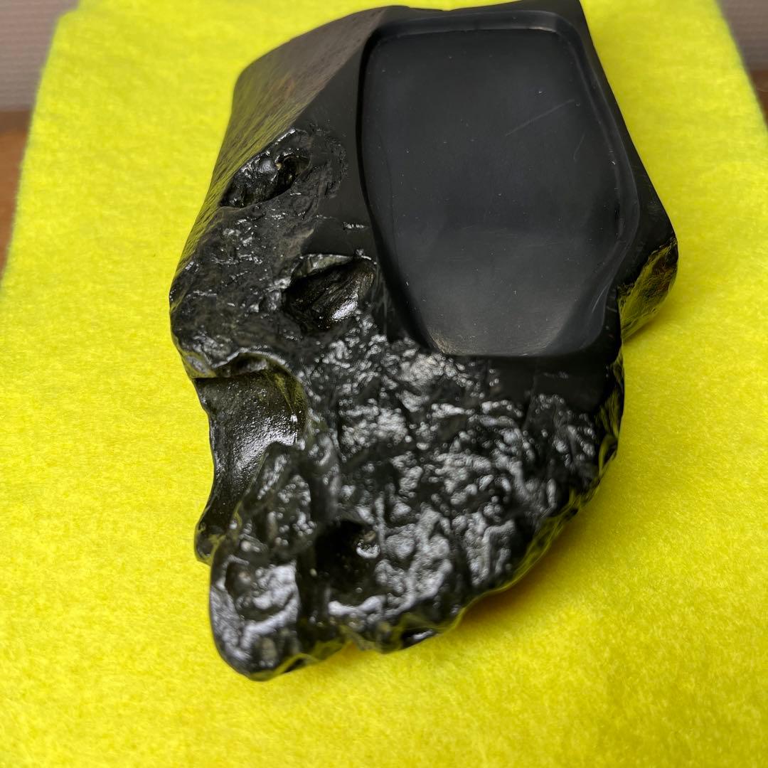 ⭕️屋久島硯 秀命堂 秀命作 純手彫り 希少な硯 女性好み作品 荒々しさ