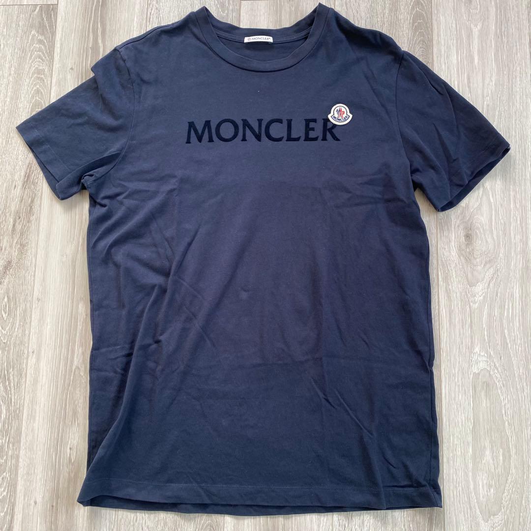 モンクレールMONCLER Tシャツsize L colorネイビー