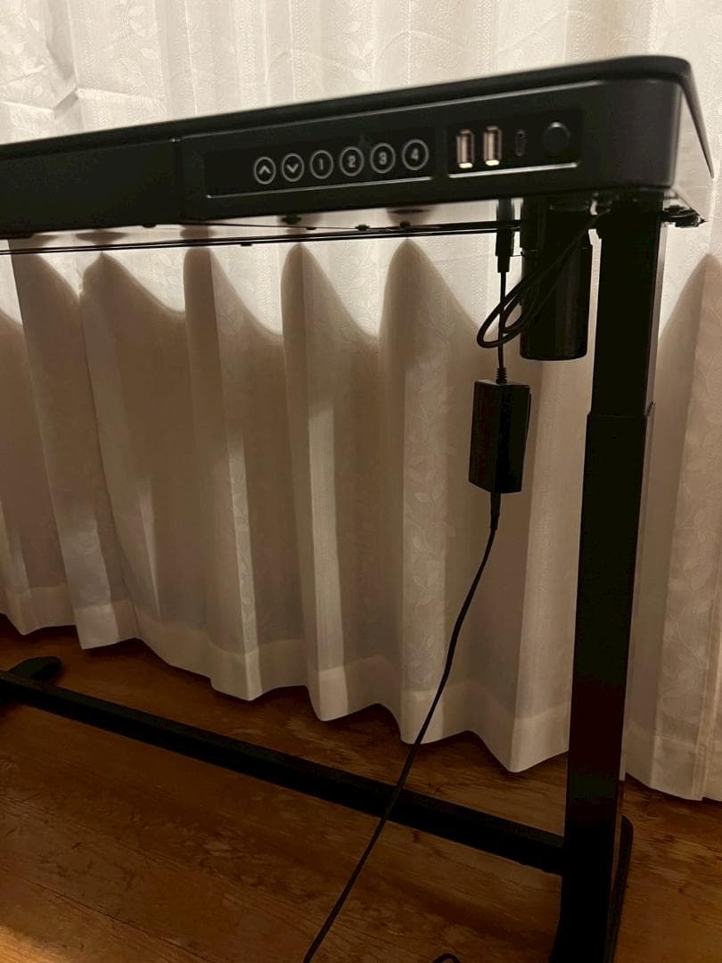 フレキシスポット スタンディングデスク 電動式 昇降デスク 机　パソコンデスク黒