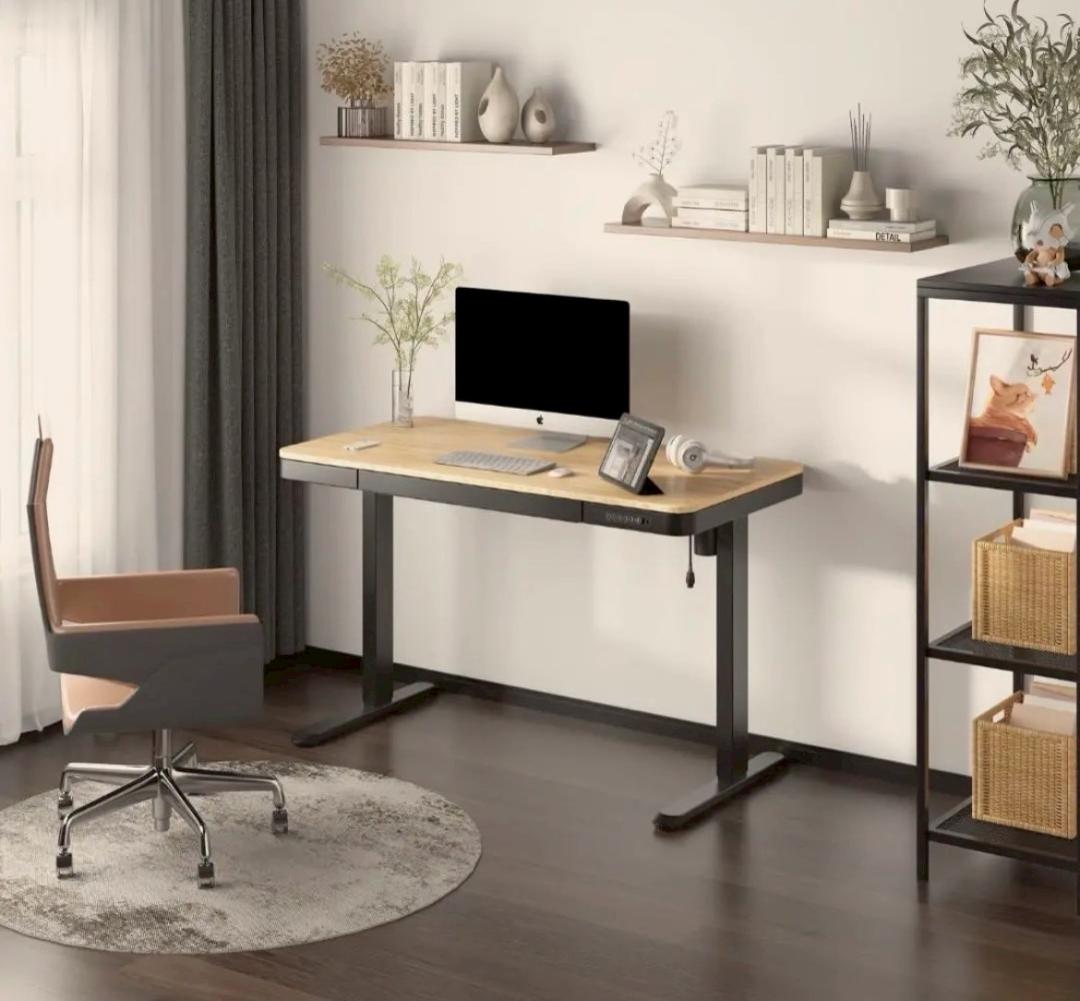 フレキシスポット スタンディングデスク 電動式 昇降デスク 机　パソコンデスク黒