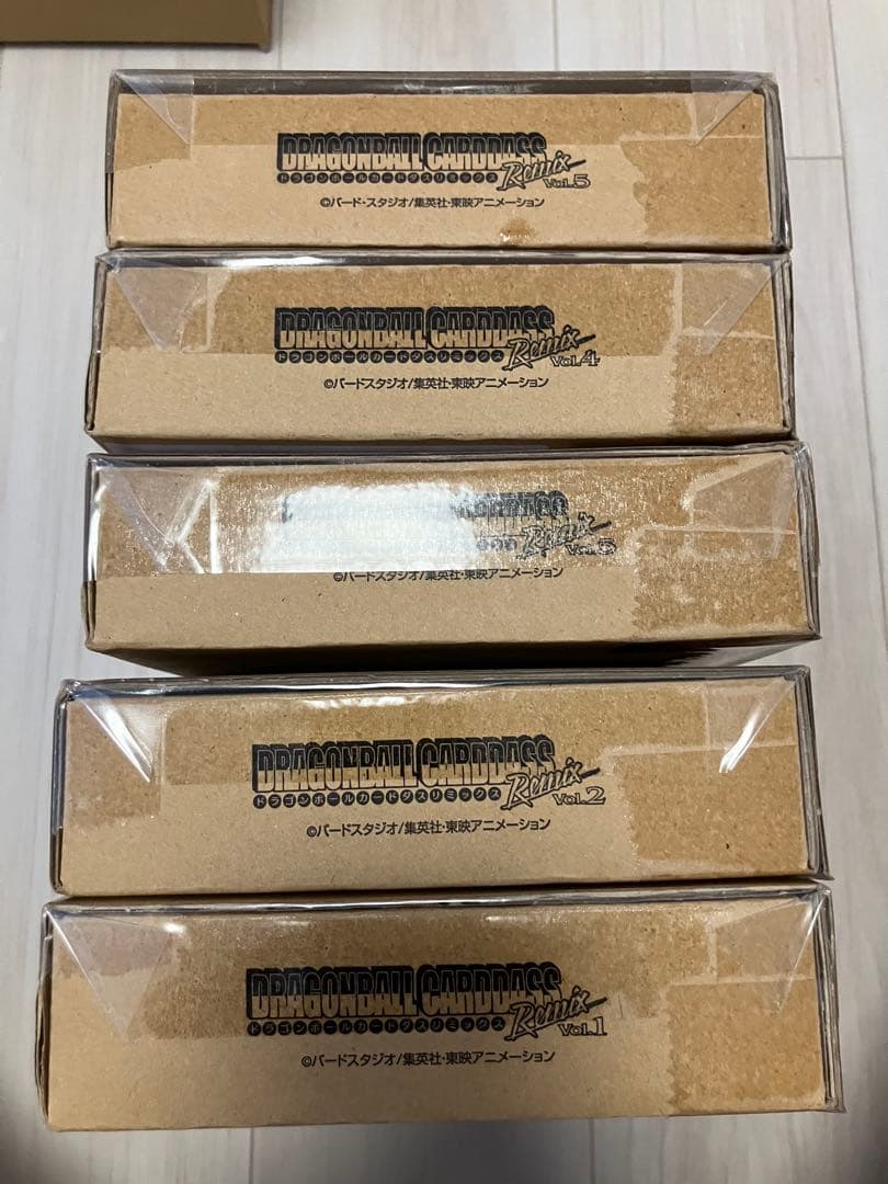 ドラゴンボールカードダス リミックスVol.1〜5 他2点　新品未開封品 新品未開封 ドラゴンボール カードダス リミックスvol.1〜5
