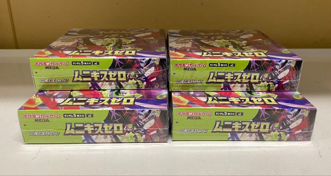 【シュリンク付】ポケモンカードMEGA 拡張パックムニキスゼロ4BOX