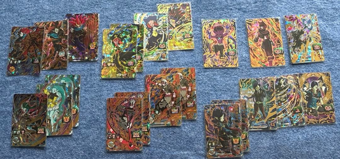 ドラゴンボールヒーローズまとめ売り引退品旧弾H一弾貴重バインダー