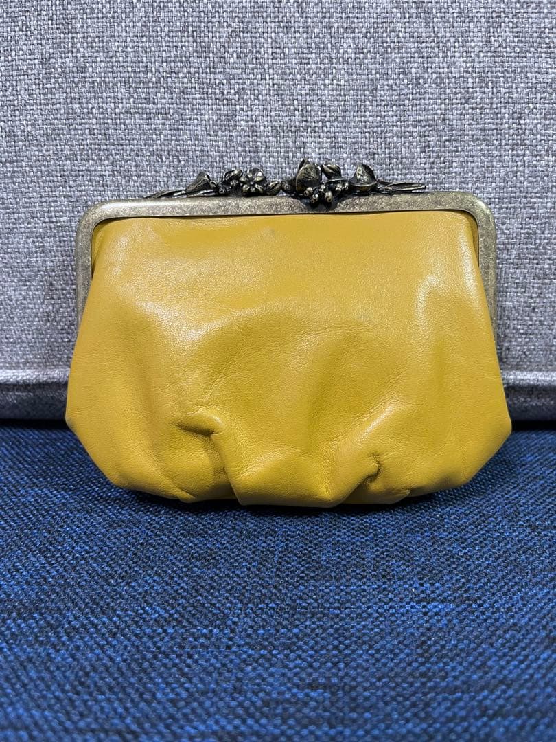 リゼッタ lisette ポルトモネがま口財布ショート　フラワー　カナリ