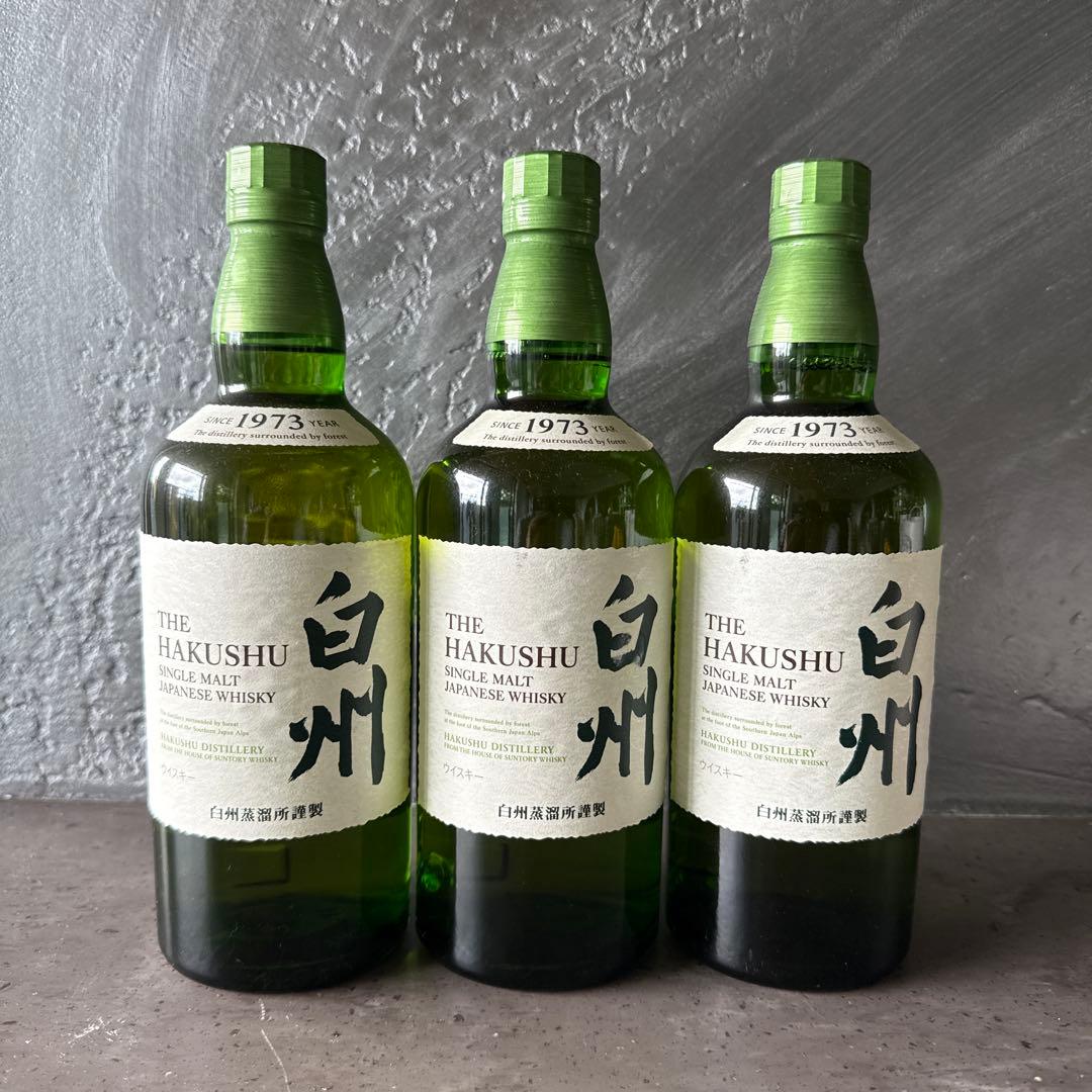 白州 700ml 3本セット Amazon.co.jp: サントリー（響・山崎・白州）700ml 3本セット [並行