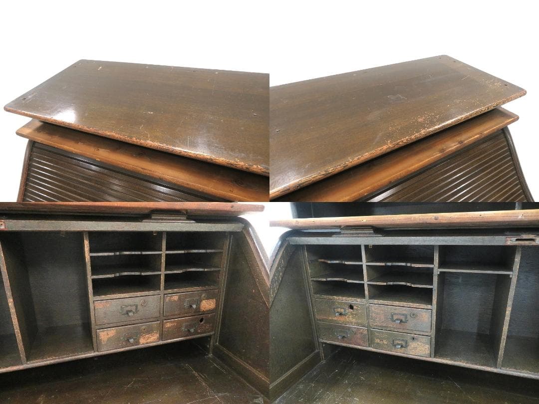 日本の古い 書斎机 両袖机 和モダン 和製 アンティーク 店舗什器 カフェ