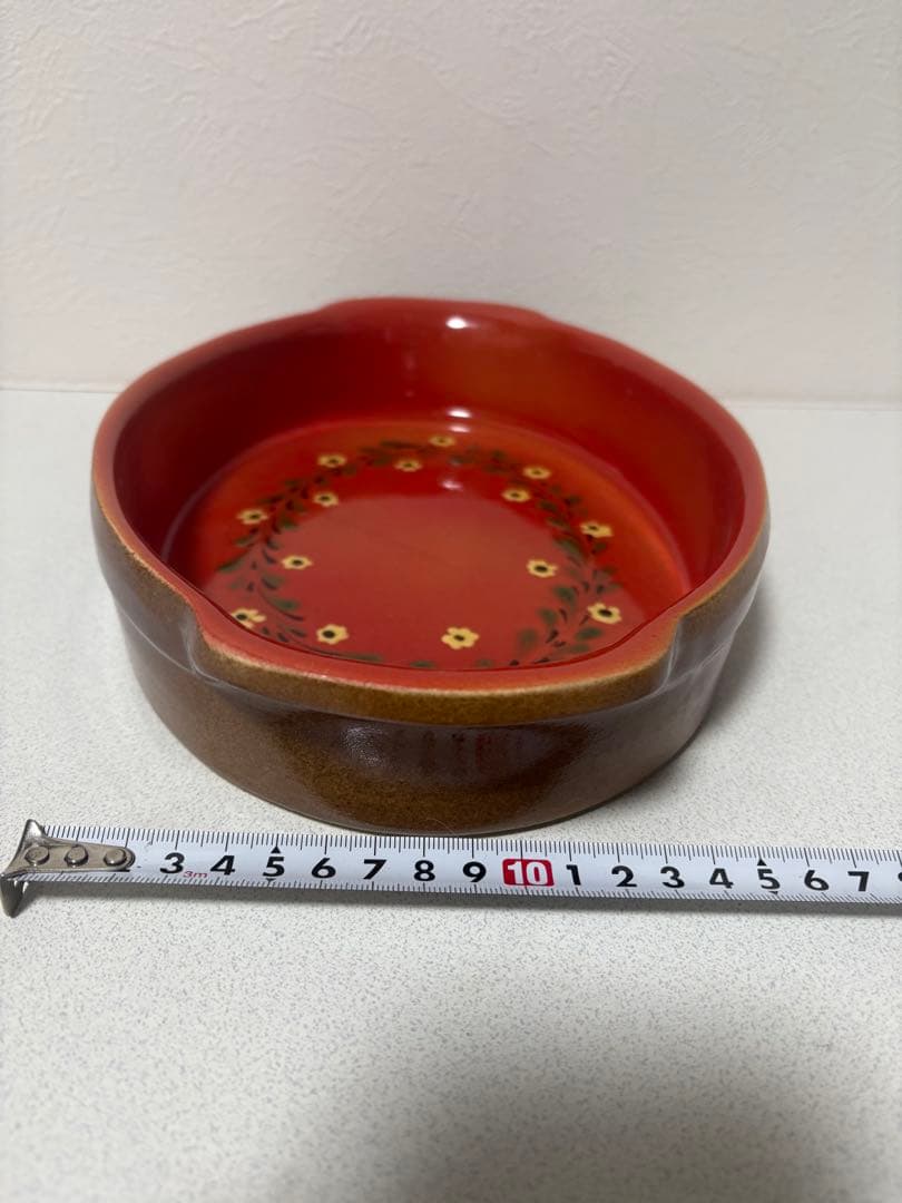 ポトゥリ・ダルザス オーバル グラタン皿 フランスアンティーク　アルザス産 陶器