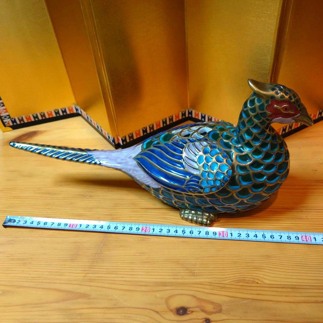 陶器製 九谷焼 雉の小物入れ❓ 陶器製 九谷焼 雉の小物入れ❓