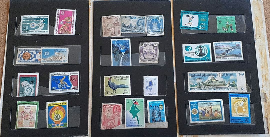 切手コレクション タンザニア、ケニア、ウガンダ、ミャンマー等未使用