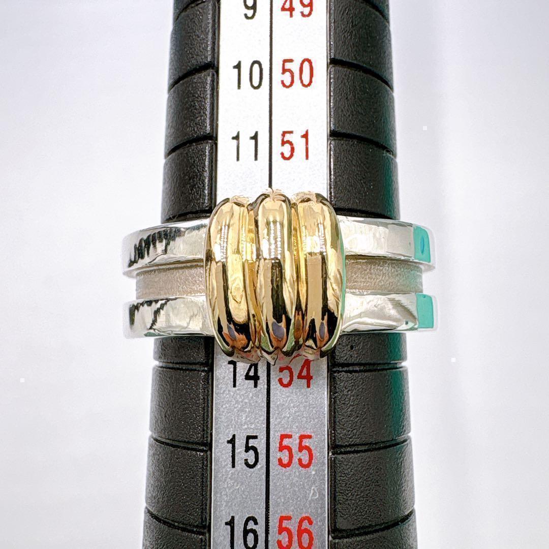 極美品 オールドティファニー グルーヴ ウィズ コンビ 13号 シルバー k18