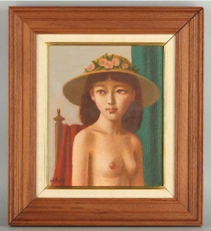 佐藤カツヤ氏のF３号油彩画