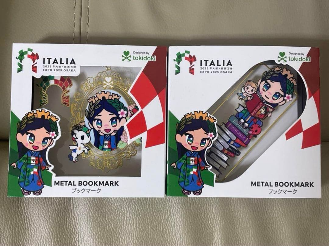 大阪万博 イタリア館 イタリアちゃん ブックマーク 2種セット 万博