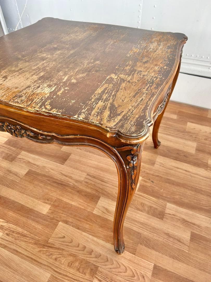 630 イタリア製 猫脚 ダイニングテーブル 木製 クラシック アンティーク