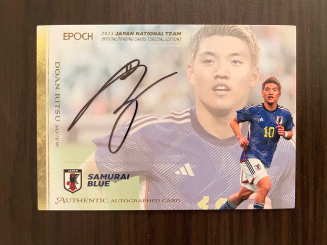 堂安律 直筆サインカード 日本代表