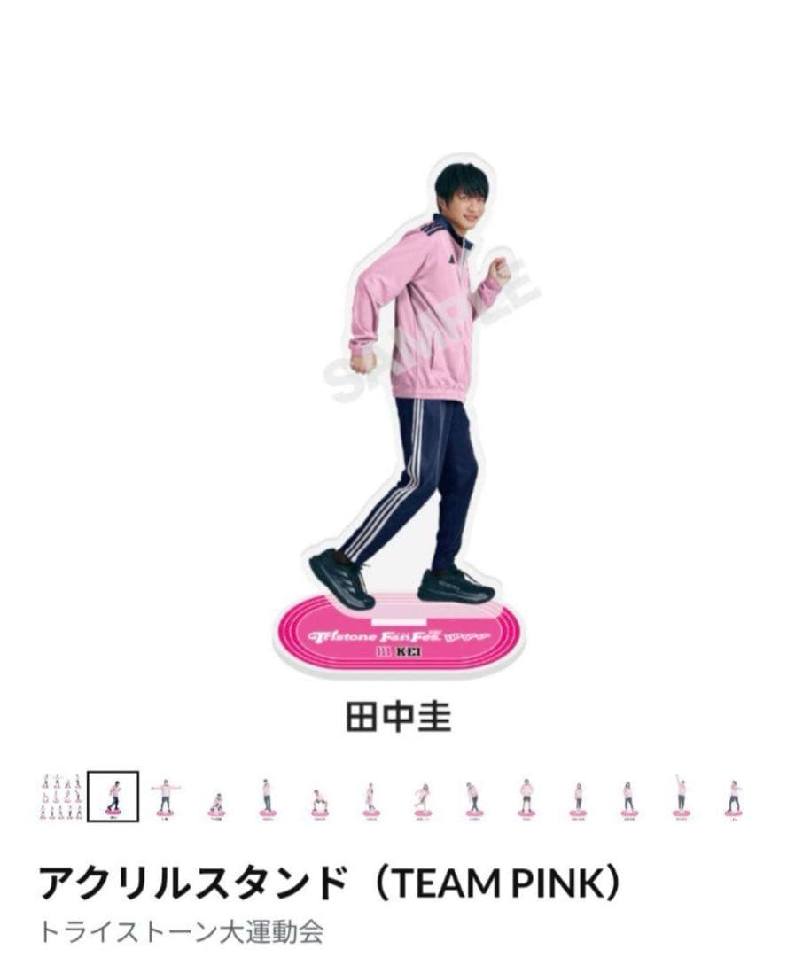 田中圭 トライストーン大運動会 TEAM PINK アクスタ - メルカリ
