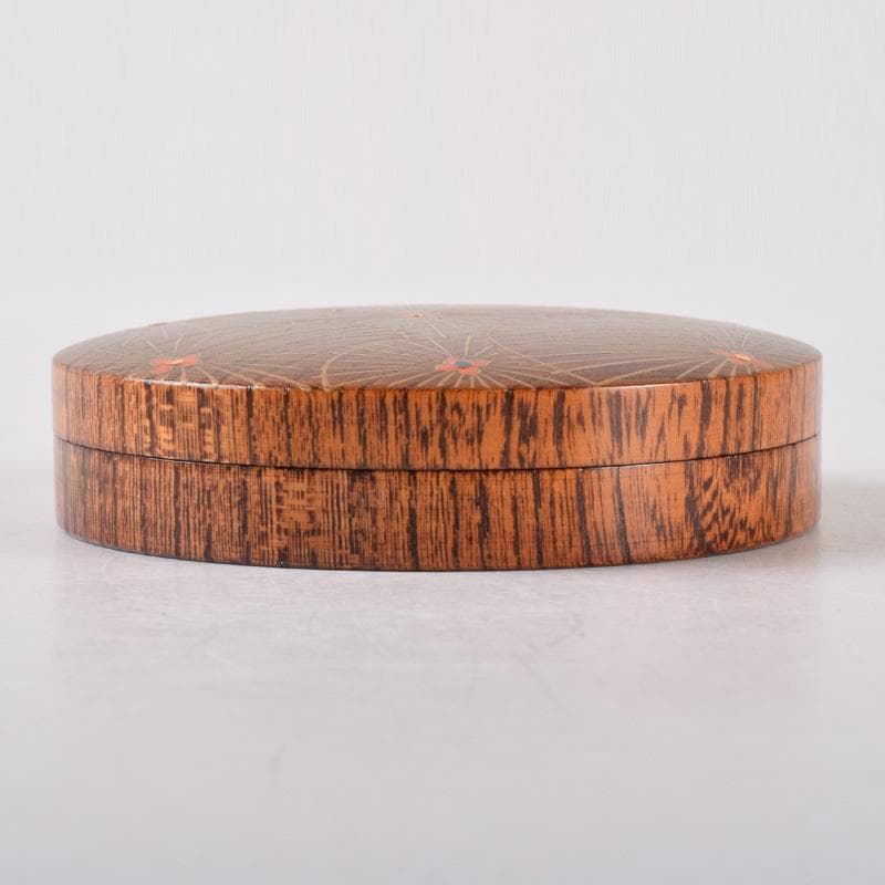 茶道具　蒔絵師　中林貴山作　傘寿蒔絵　香合　共箱　V　8124