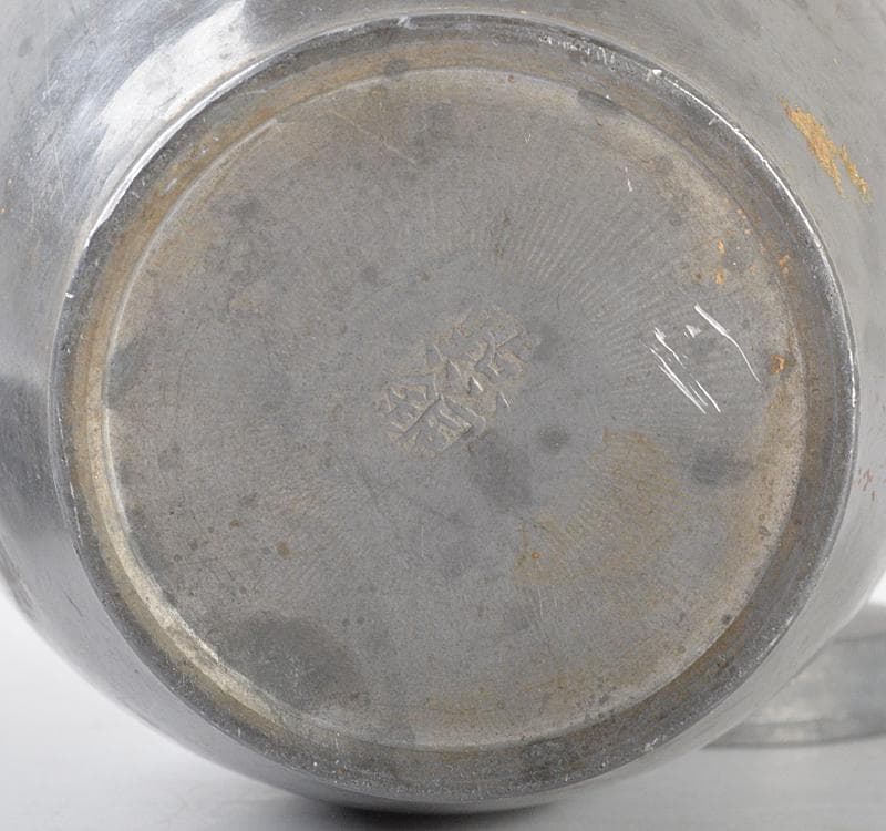 煎茶道具　古錫　点銅款　茶壷　茶心壷　約278ｇ　M R4678