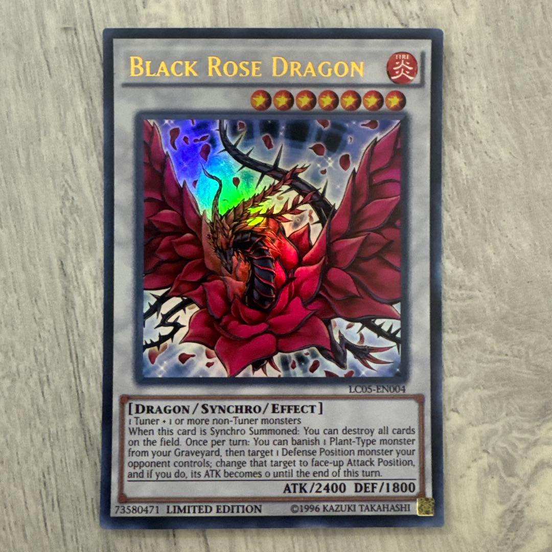 遊戯王 英語版 ブラックローズドラゴン ウルトラレア LC05 - メルカリ